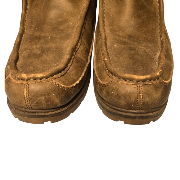 Lugz Men's Chukka Boots Brown Faux Leather Lace Up Ankle Boots Size 13 - Picture 4 of 13